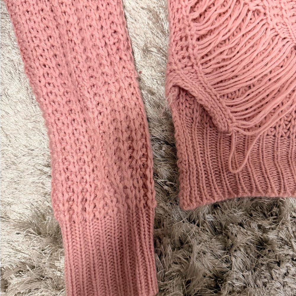 Pink Knit Sweater - Picture 6 of 6